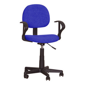 TEMPO KONDELA TC3-227 kancelárska stolička s podrúčkami modrá