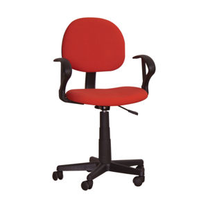 TEMPO KONDELA TC3-227 kancelárska stolička s podrúčkami červená