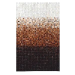 TEMPO KONDELA Typ 7 kožený koberec 200x300 cm vzor patchwork