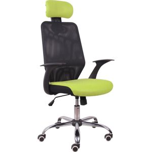 TEMPO KONDELA Reyes kancelárska stolička s podrúčkami čierna / zelená