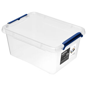 Plastový úložný box Alpino 1,6 l - priehľadná