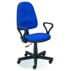 HALMAR Bravo kancelárska stolička s podrúčkami modrá (C6)