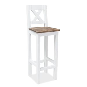 SIGNAL Poprad barová stolička hnedý vosk / biely vosk