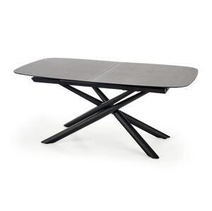 HALMAR Capello rozkladací jedálenský stôl tmavosivá / čierna