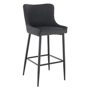 KONDELA Cezaria barová stolička sivá / čierna