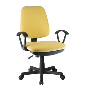 TEMPO KONDELA Colby kancelárska stolička žltá