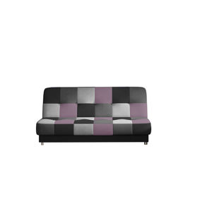 NABBI Cosa rozkladacia pohovka s úložným priestorom čierna / sivá / svetlosivá / fialová