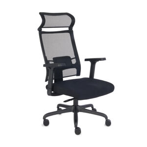 NABBI Elonix kancelárska stolička s podrúčkami čierna