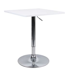 TEMPO KONDELA Florian New barový stôl biela / chróm