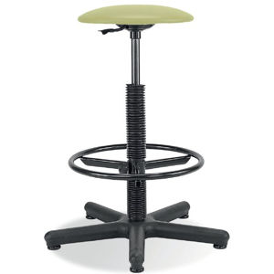 NABBI Goliat/Ring Base dielenská stolička s čalúneným sedákom pistácia