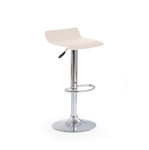 HALMAR H-1 barová stolička krémová / chróm