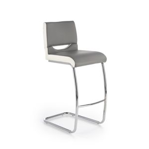 HALMAR H-87 barová stolička sivá / biela