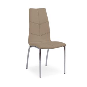 HALMAR K114 jedálenská stolička béžová / chróm