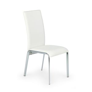 HALMAR K135 jedálenská stolička biela / chróm