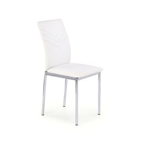 HALMAR K137 jedálenská stolička biela / chróm