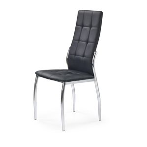 HALMAR K209 jedálenská stolička čierna / chróm