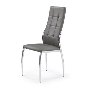 HALMAR K209 jedálenská stolička sivá / chróm