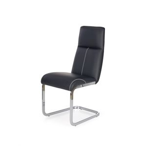 HALMAR K229 jedálenská stolička čierna / chróm