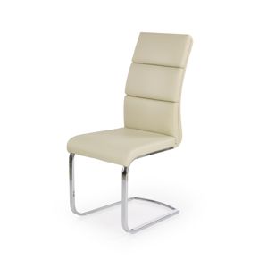 HALMAR K230 jedálenská stolička krémová / chróm