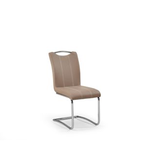HALMAR K234 jedálenská stolička cappuccino / chróm