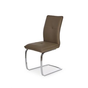HALMAR K252 jedálenská stolička cappuccino / chróm