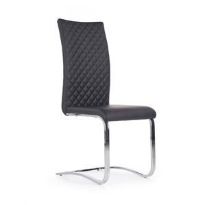 HALMAR K293 jedálenská stolička čierna / chróm