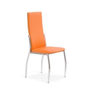 HALMAR K3 jedálenská stolička oranžová / chróm