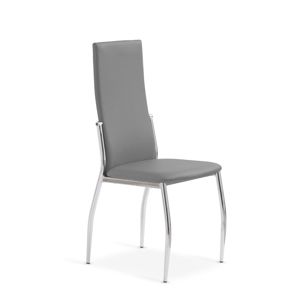HALMAR K3 jedálenská stolička sivá / chróm