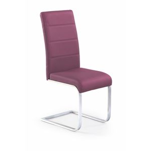 HALMAR K85 jedálenská stolička fialová / chróm