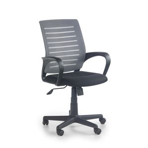 HALMAR Santana kancelárska stolička s podrúčkami sivá / čierna