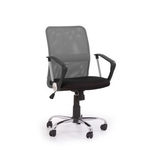 HALMAR Tony kancelárska stolička s podrúčkami sivá / čierna
