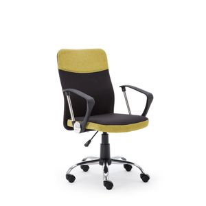 HALMAR Topic kancelárska stolička s podrúčkami zelená / čierna