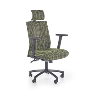 HALMAR Tropic kancelárska stolička s podrúčkami zelená / čierna