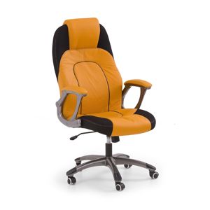 HALMAR Viper kancelárske kreslo s podrúčkami oranžová / čierna