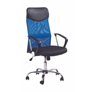 HALMAR Vire kancelárska stolička s podrúčkami modrá / čierna