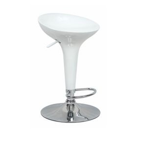TEMPO KONDELA Inge 2 New barová stolička biela / chróm