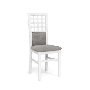 HALMAR Gerard 3 jedálenská stolička biela / svetlosivá