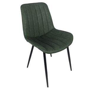 KONDELA Hazal jedálenská stolička zelená / čierna