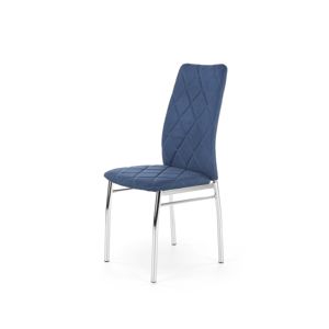 HALMAR K309 jedálenská stolička modrá / chróm