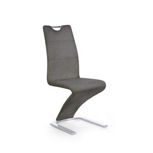 HALMAR K350 jedálenská stolička sivá / chróm