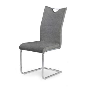 HALMAR K352 jedálenská stolička sivá / chróm