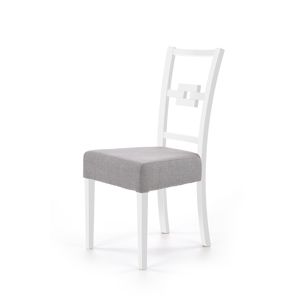 HALMAR Stan jedálenská stolička biela / sivá