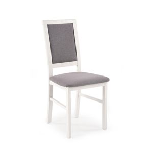 HALMAR Sylwek 1 BIS jedálenská stolička biela / sivá