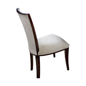 TARANKO Krzeslo VI jedálenská stolička béžová (Velvet-B1 380) / mahagón vysoký lesk
