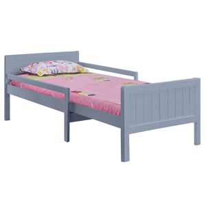 TEMPO KONDELA Eunika jednolôžková posteľ s nastaviteľnou dĺžkou sivá