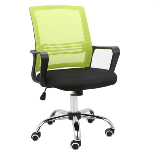 TEMPO KONDELA Apolo kancelárska stolička s podrúčkami zelená / čierna