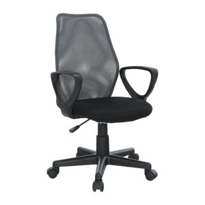 TEMPO KONDELA BST 2010 New kancelárska stolička s podrúčkami čierna / sivá