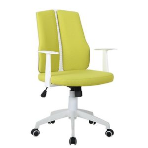 TEMPO KONDELA Delano kancelárska stolička s podrúčkami zelená / biela