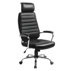 TEMPO KONDELA Izidor New kancelárska stolička s podrúčkami čierna