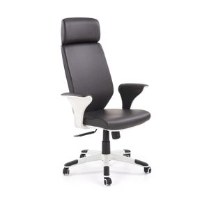 HALMAR Lonatti kancelárska stolička s podrúčkami čierna / biela